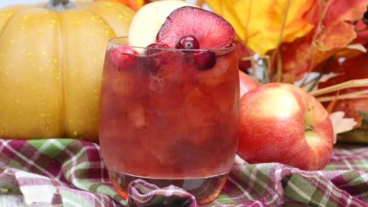 plum apple iced toddy