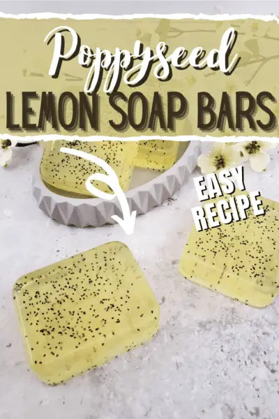 lemon poppyseed soap DIY