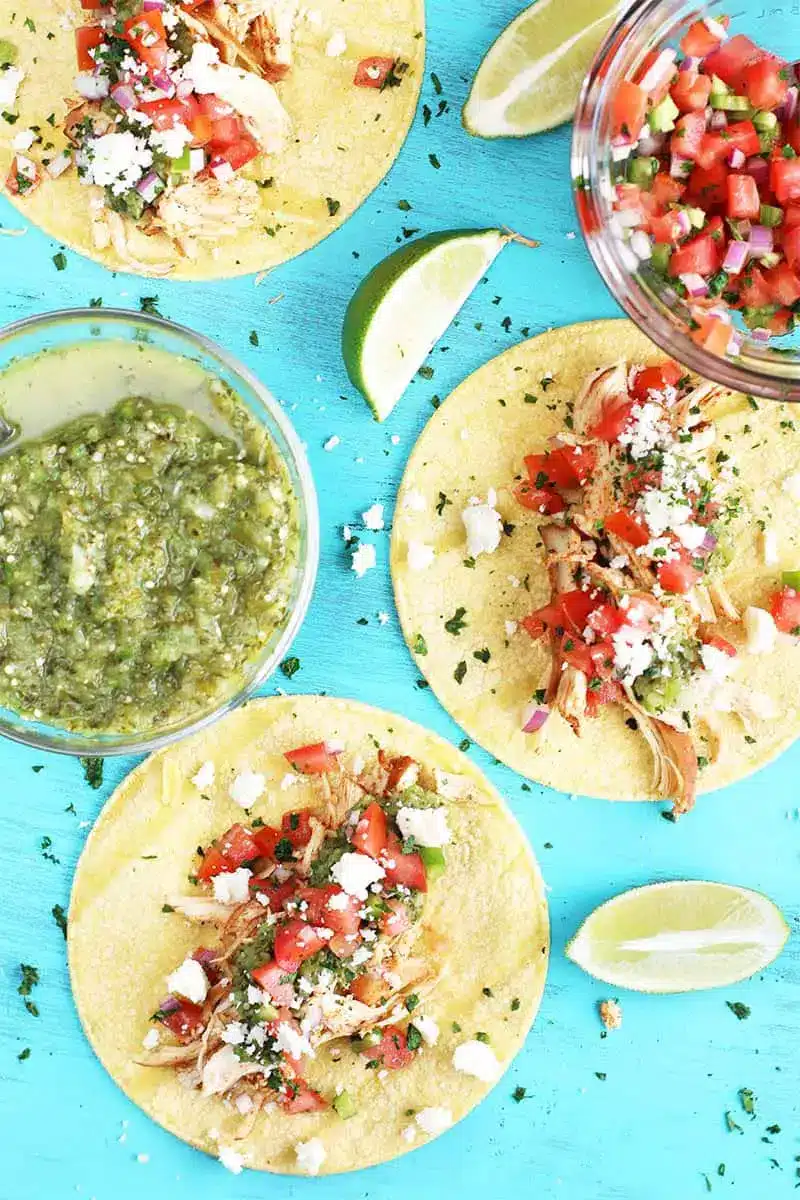CLASSIC SHREDDED CHICKEN TACOS WITH SALSA VERDE Recipe