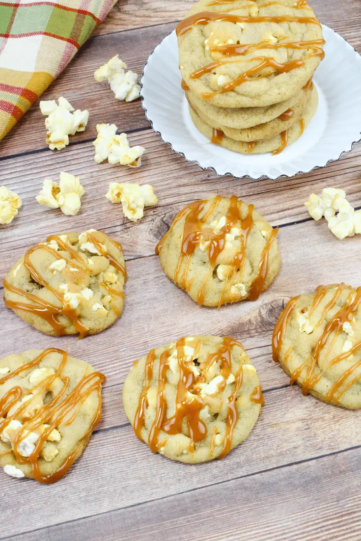 Caramel Buttered Popcorn Cookies