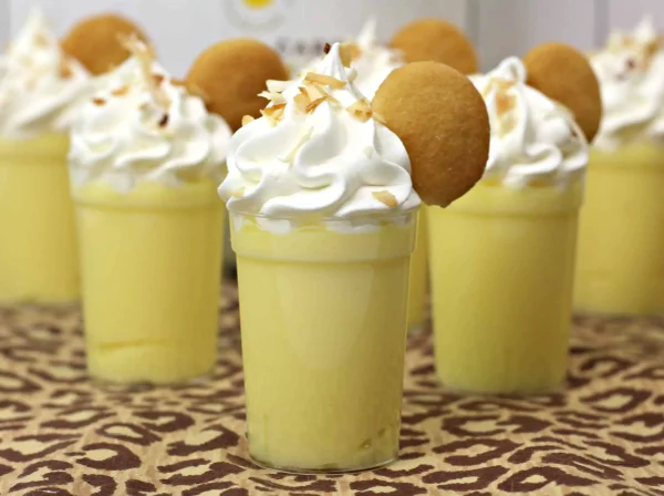 Malibu Tropical Banana Coconut Rum Pudding Shots