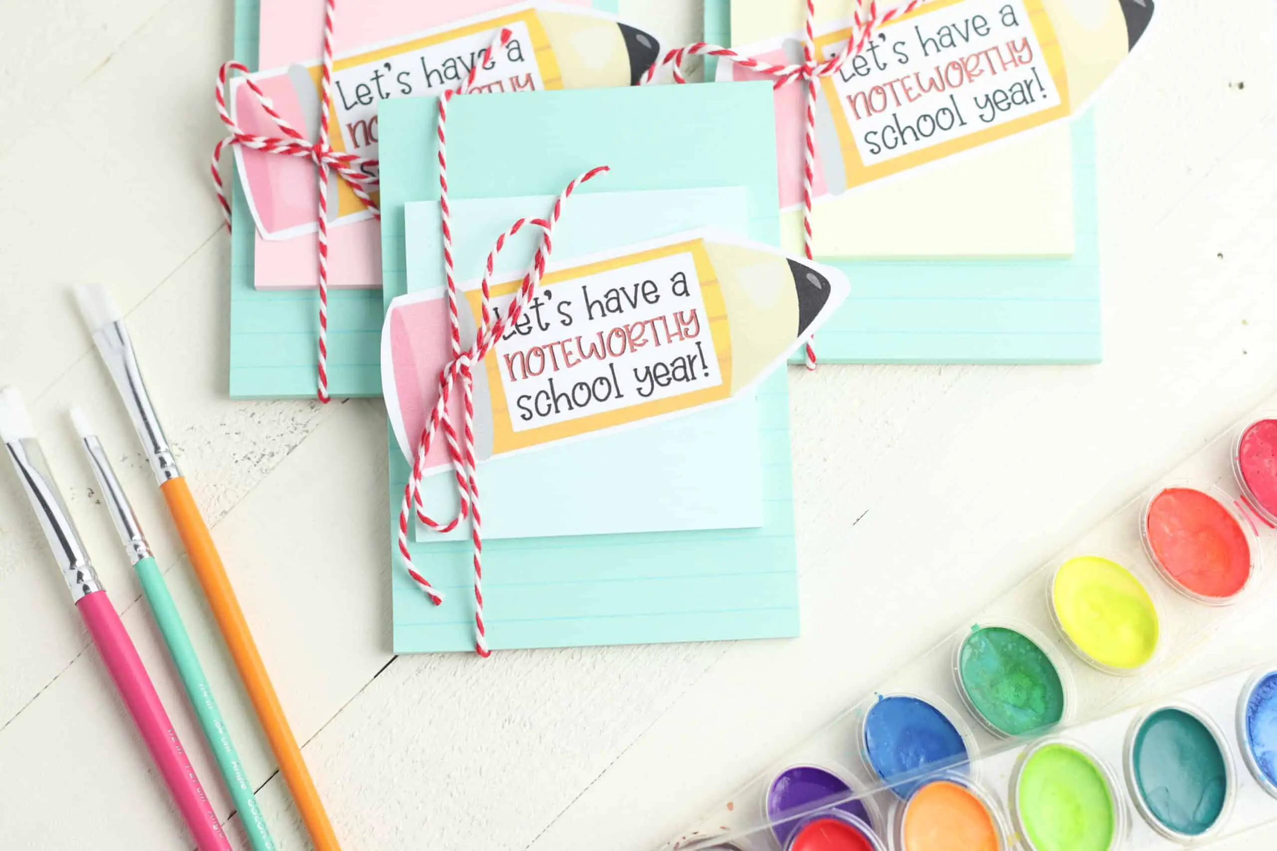 Notebook Teacher Gift: #Free Printable Included
