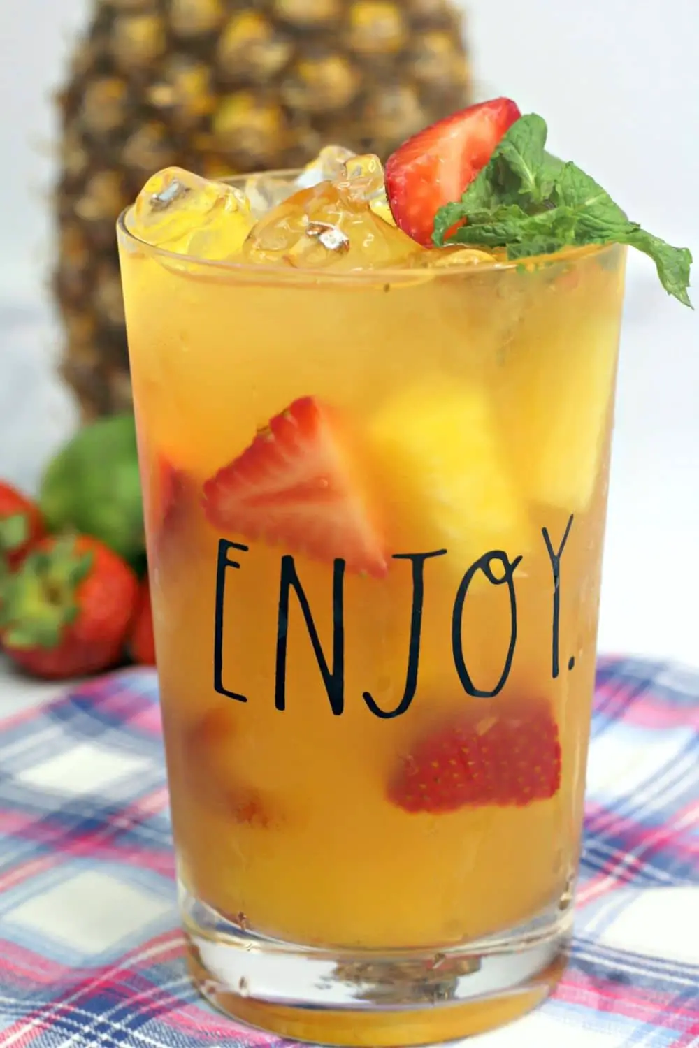 Strawberry And Pineapple Cocktail