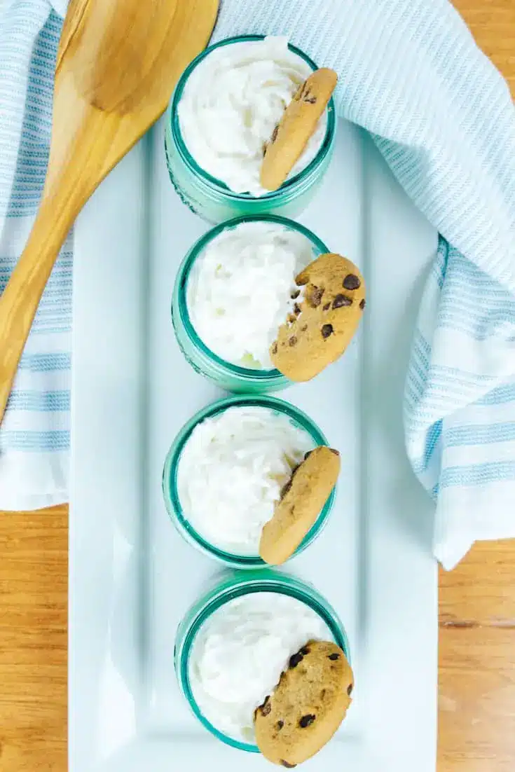 Vintage Aqua Jars From Ball: Cookie Monster Cheesecake Dessert -No Bake