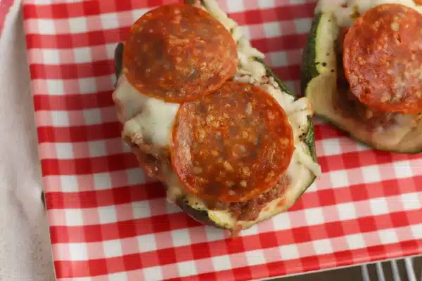 Pizza Stuffed Zucchini