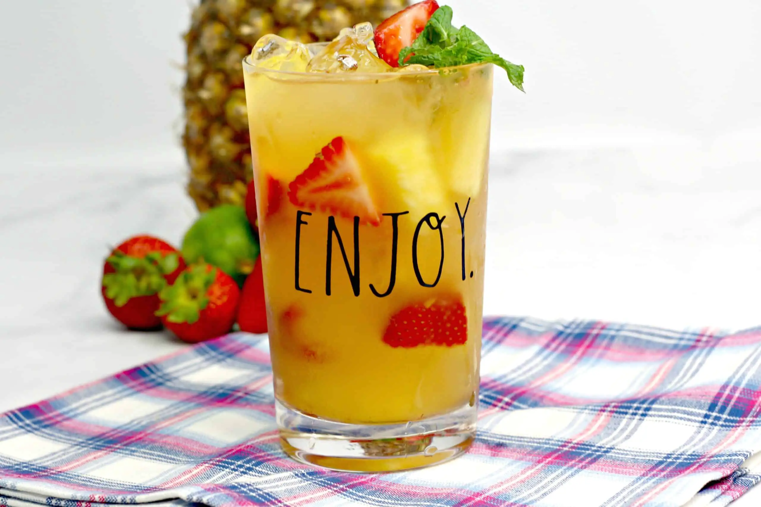Strawberry And Pineapple Cocktail