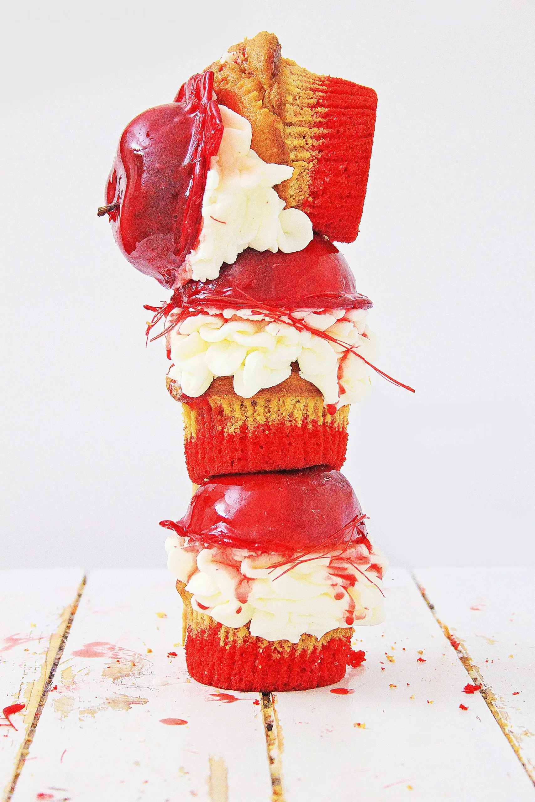 Candy Apple Cupcakes