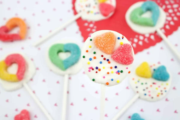 Valentine's Day Chocolate Lollypops