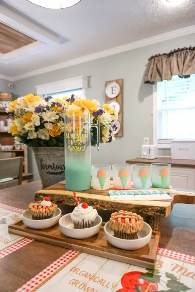 Entertaining set using Cricut Joy