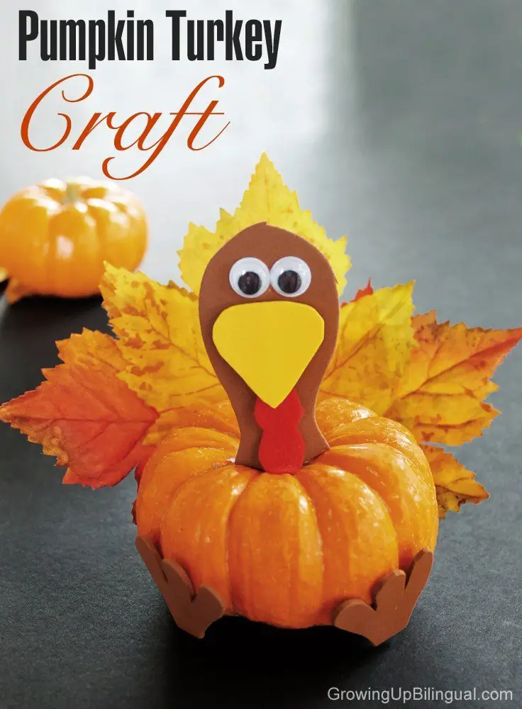 pumpkin turkey craft
