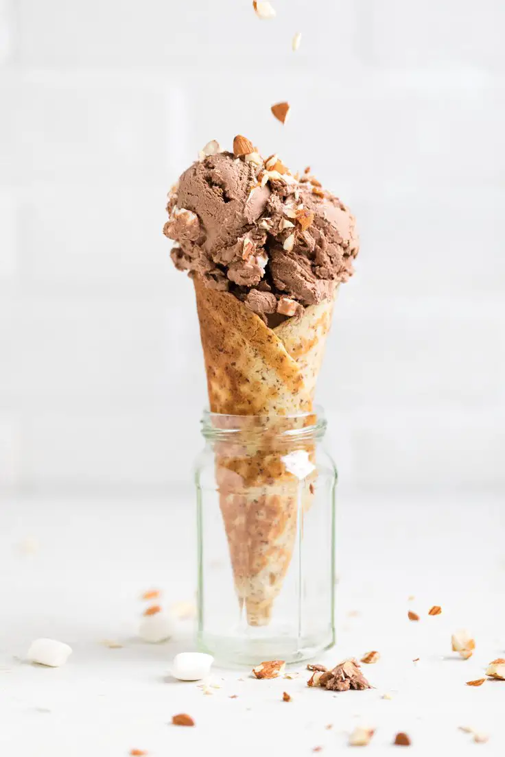 vegan rocky road ice cream