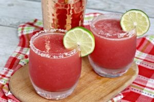 super easy watermelon margarita, mixed drink