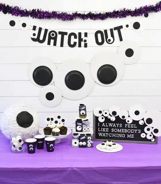 Letter board that says "I Always Feel Like Somebody's Watching Me"