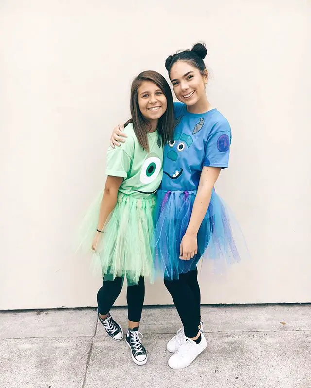 Mike and Sulley costumes from Monsters Inc