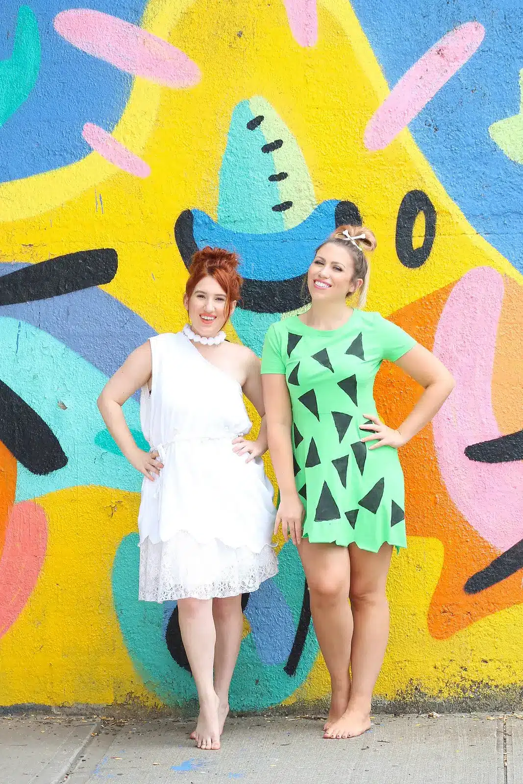 Wilma and Pebbles halloween costumes