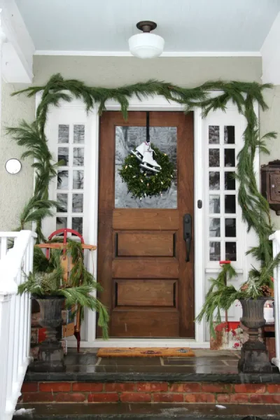 Stylish Winter Porch
