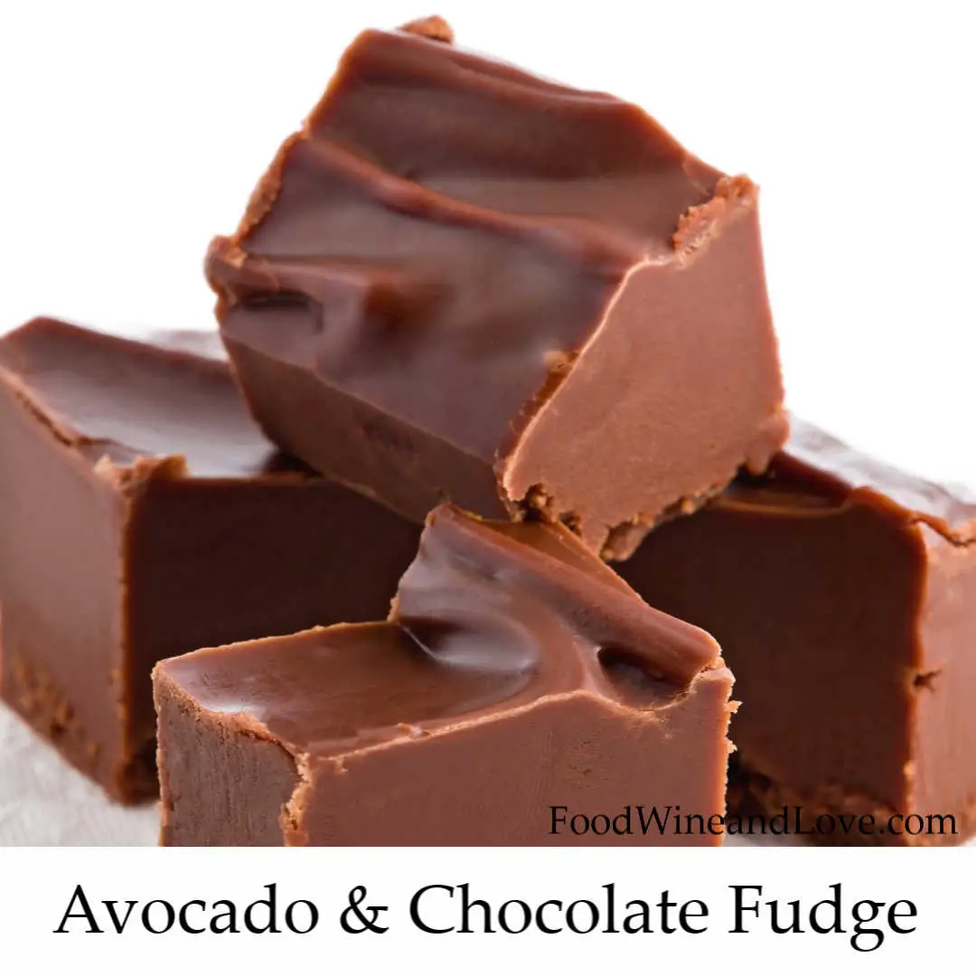 vegan chocolate avocado fudge