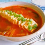 vegan kimchi tofu stew