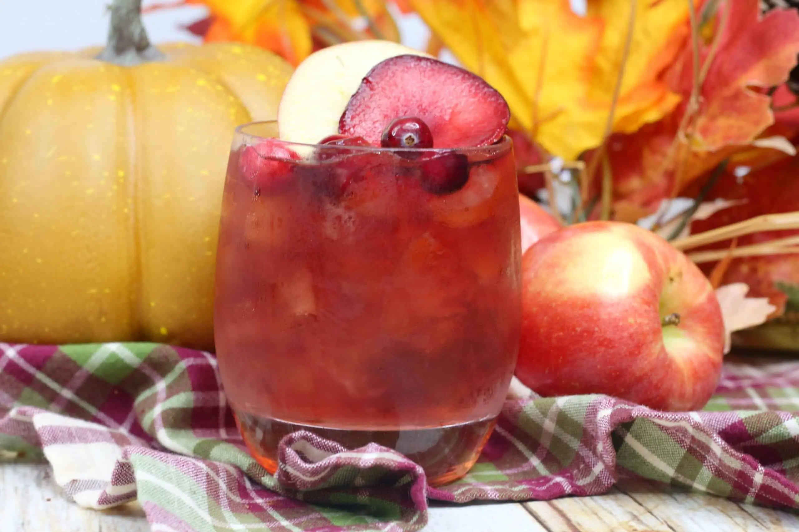 plum apple iced toddy