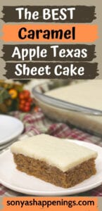 The Best Caramel Apple Texas Sheet Cake