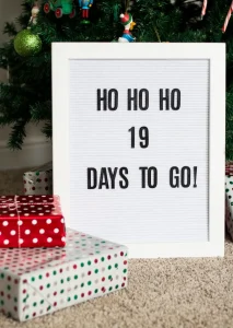 christmas letter board ideas