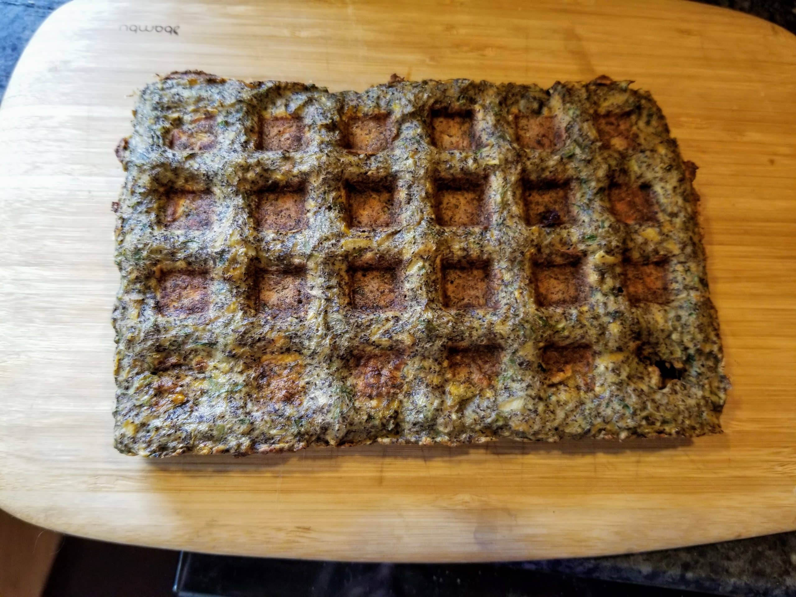carrot and zucchini waffle