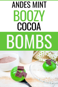 St. Patrick's Day hot chocolate bombs - boozy
