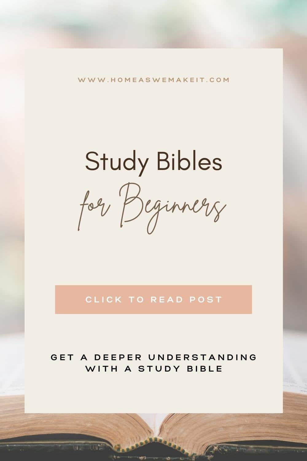 What a Study Bible is and Why You Need One