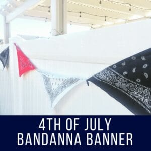 4th of July bandana banner