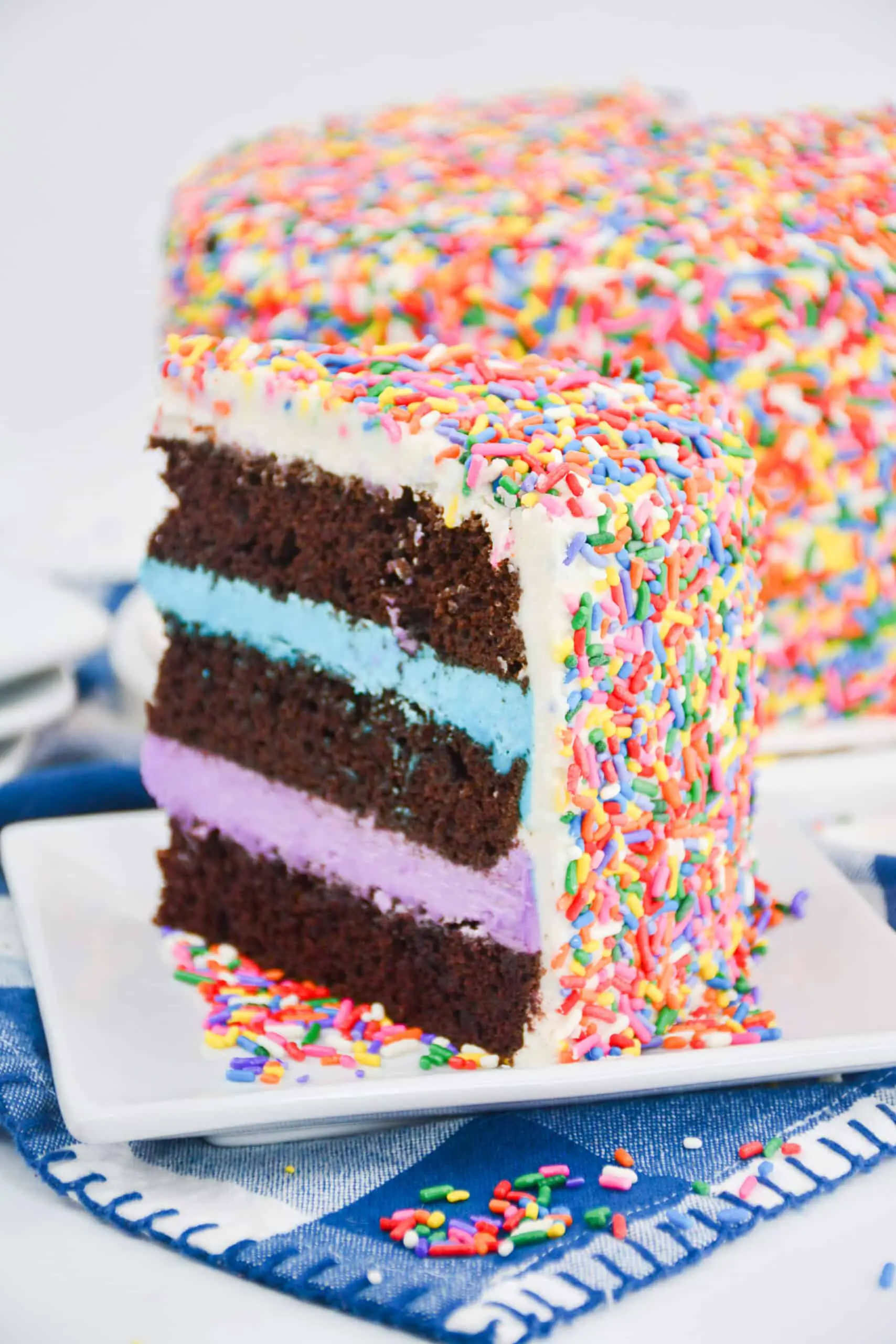 How To Make A Rainbow Cake At Home