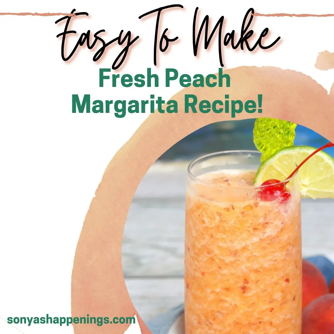 Peach Margarita Recipe ~ How to Make Cocktails with Fresh Peaches