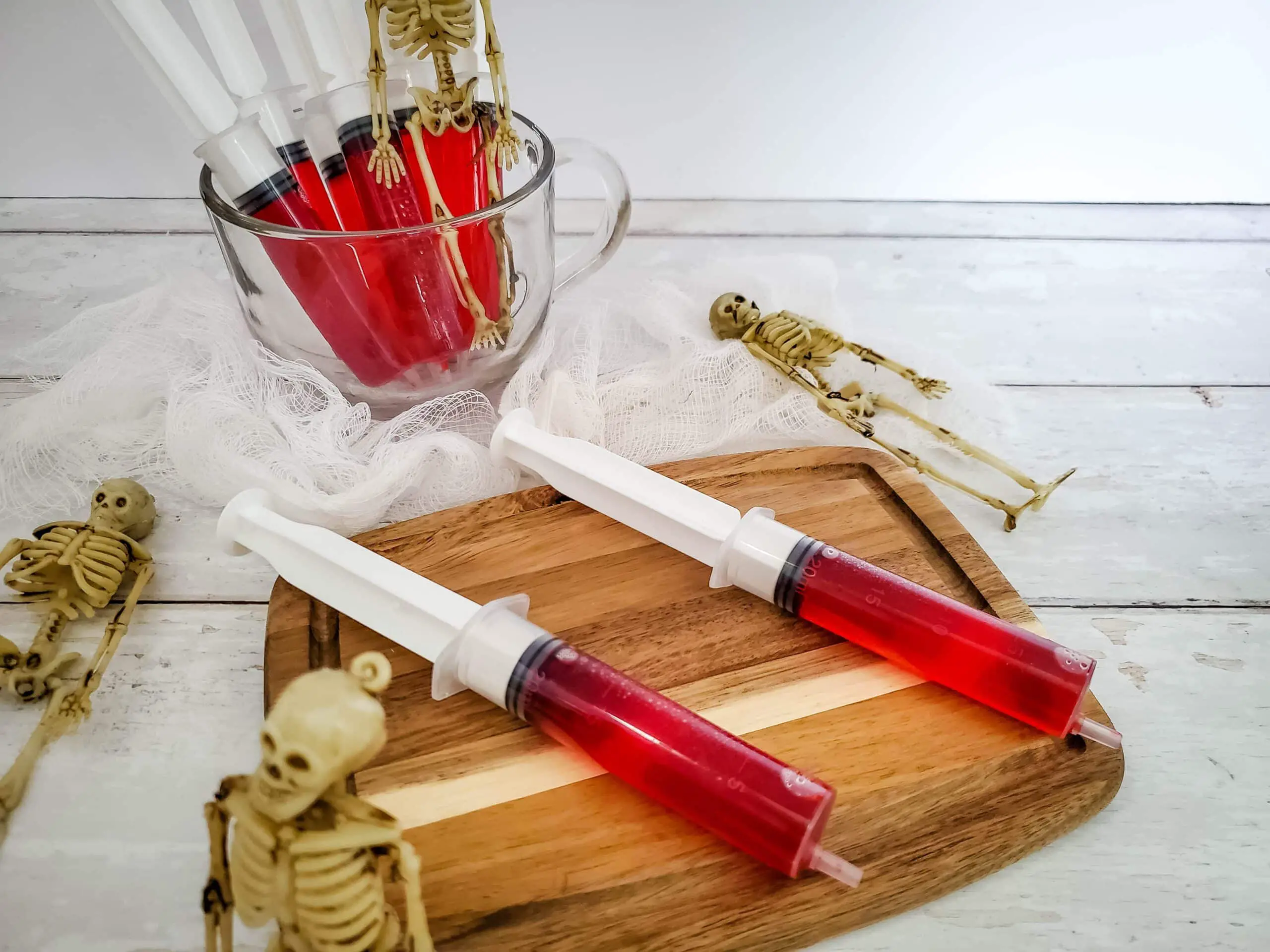 Halloween Blood Jello Shot Recipe ~ Rum Jello Shots Served Up In A Syringe!