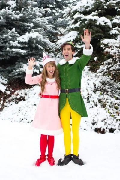 Buddy the Elf and Jovi costumes