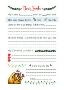 Free Santa Letter