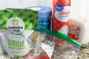 Grinch Cherry Frappuccino ingredients