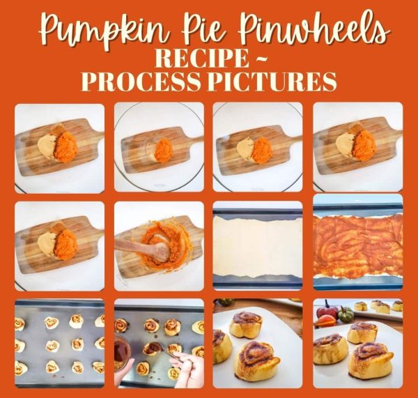 pumpkin pie pinwheels recipe process