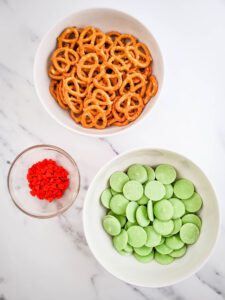 candy-coated pretzels