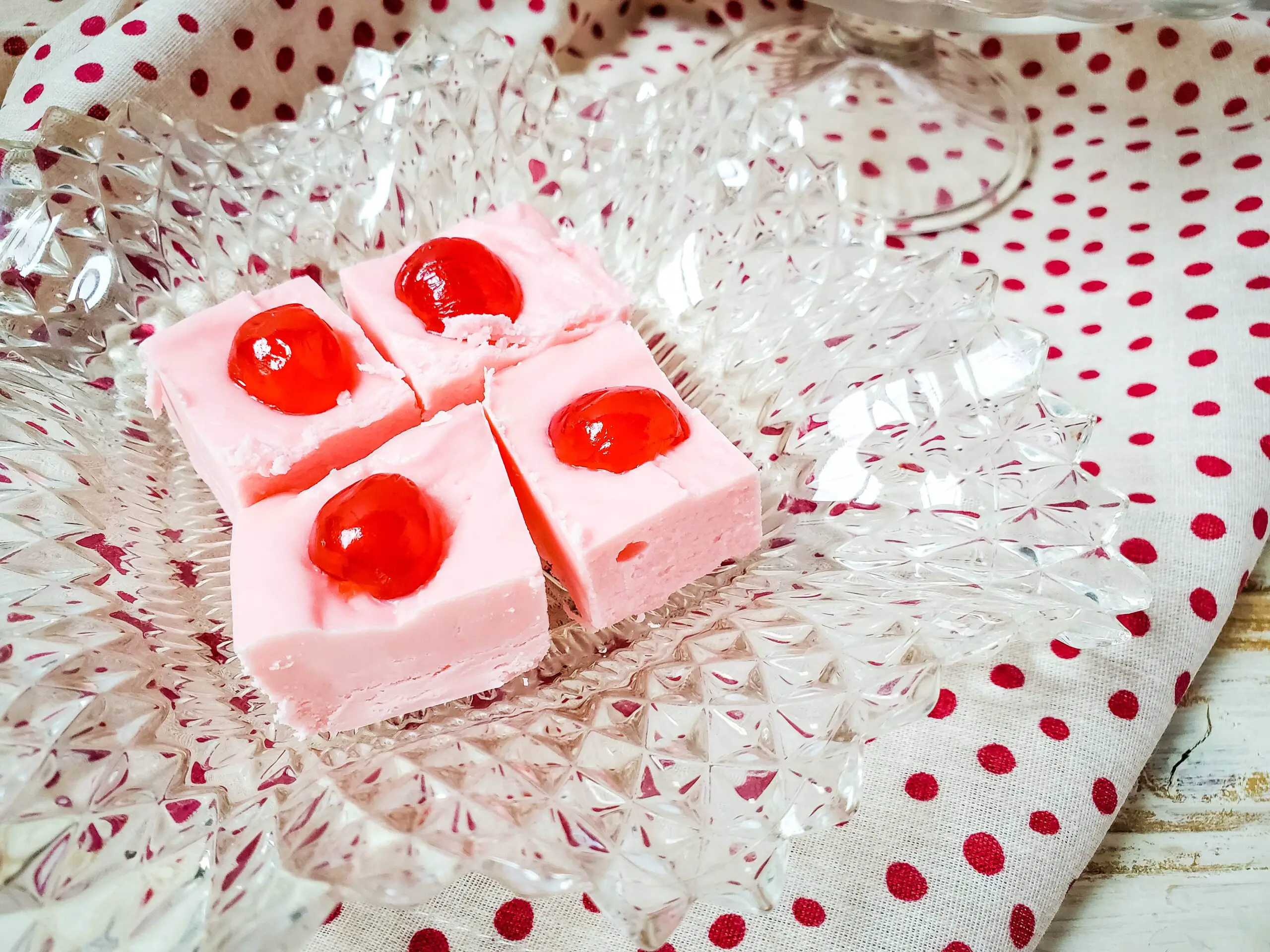 White Chocolate Cherry Fudge ~ Your New Christmas Fudge