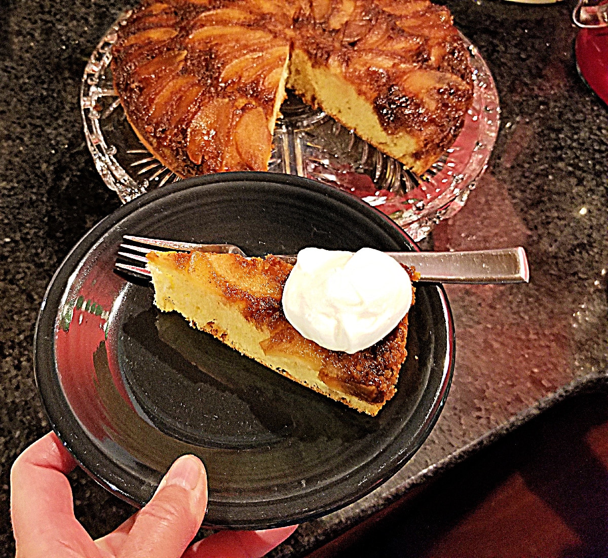 apple pear upside down cake