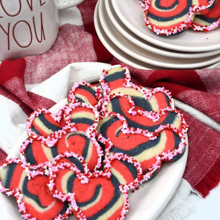 Mickey Mouse Tye Dye Valentine Cookies