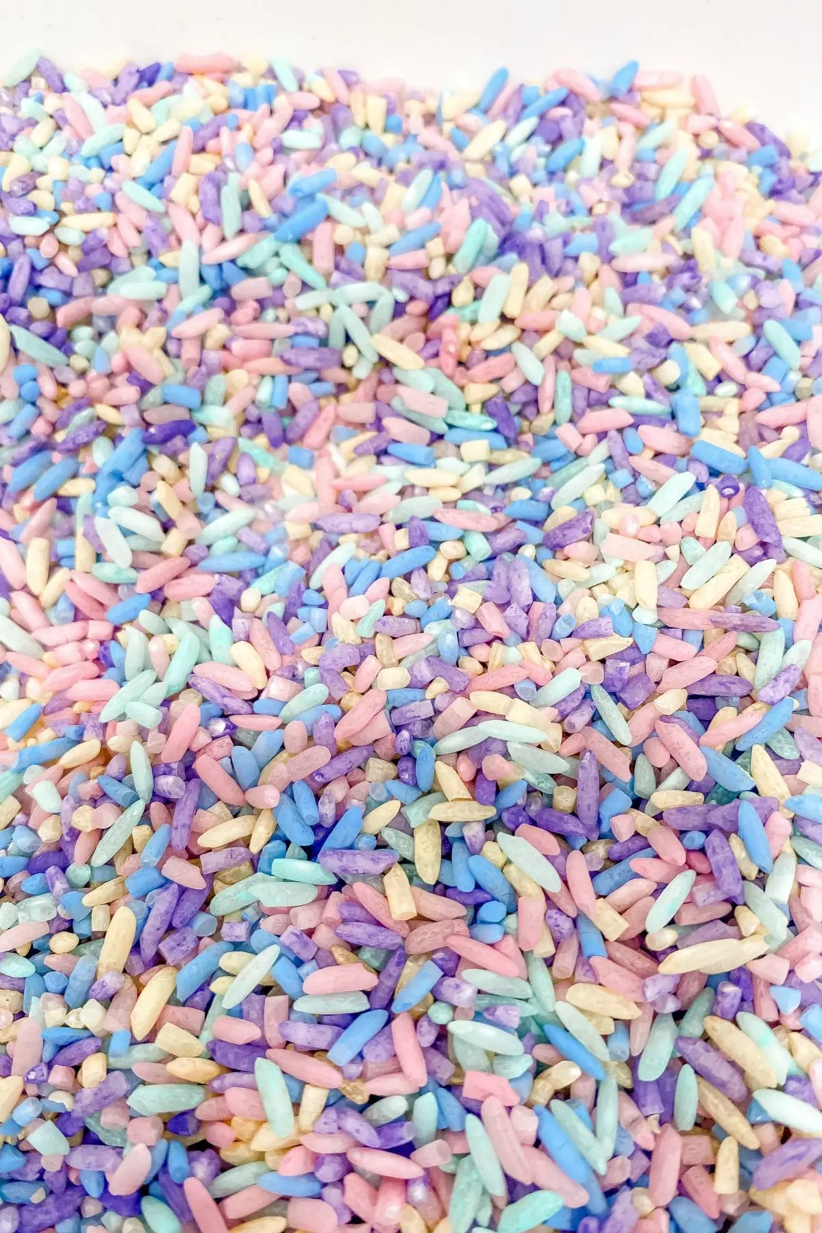 The EASIEST Way to Color Rice for Sensory Play