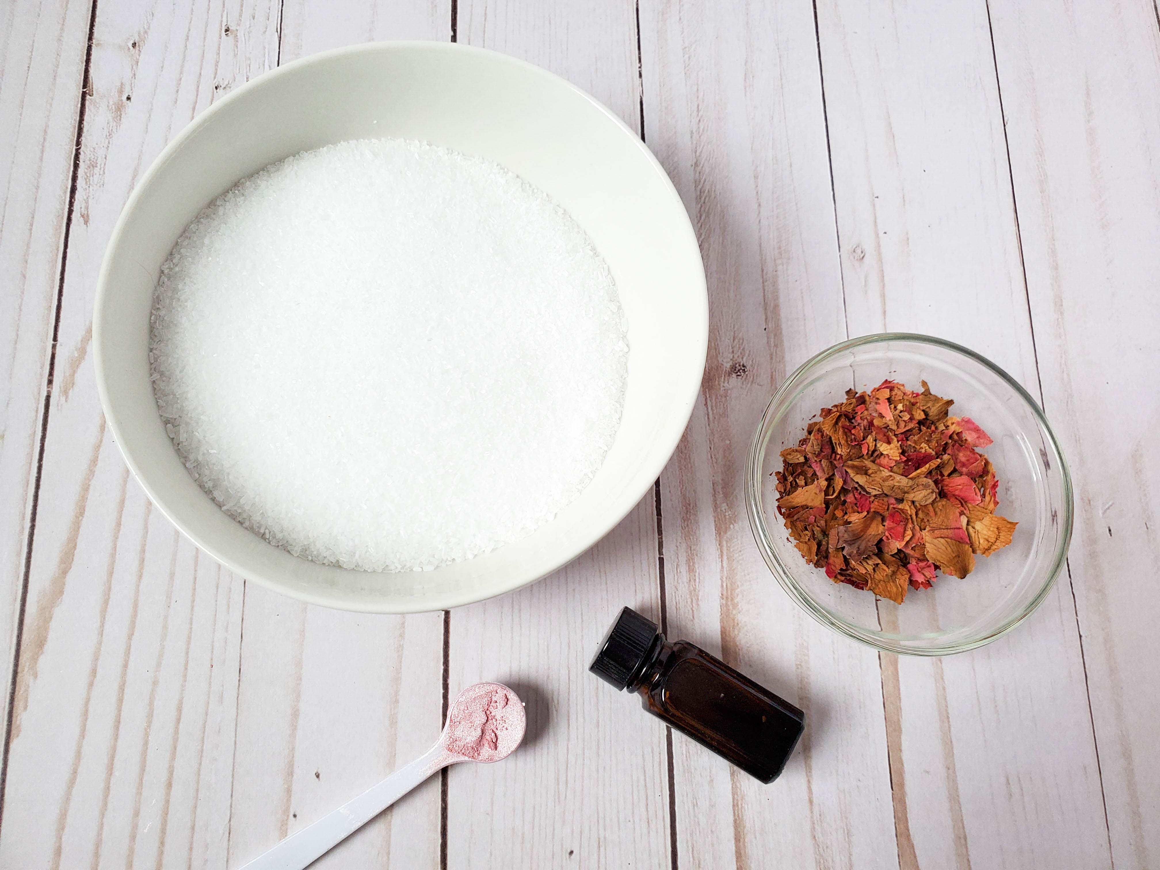 rose petal bath salts