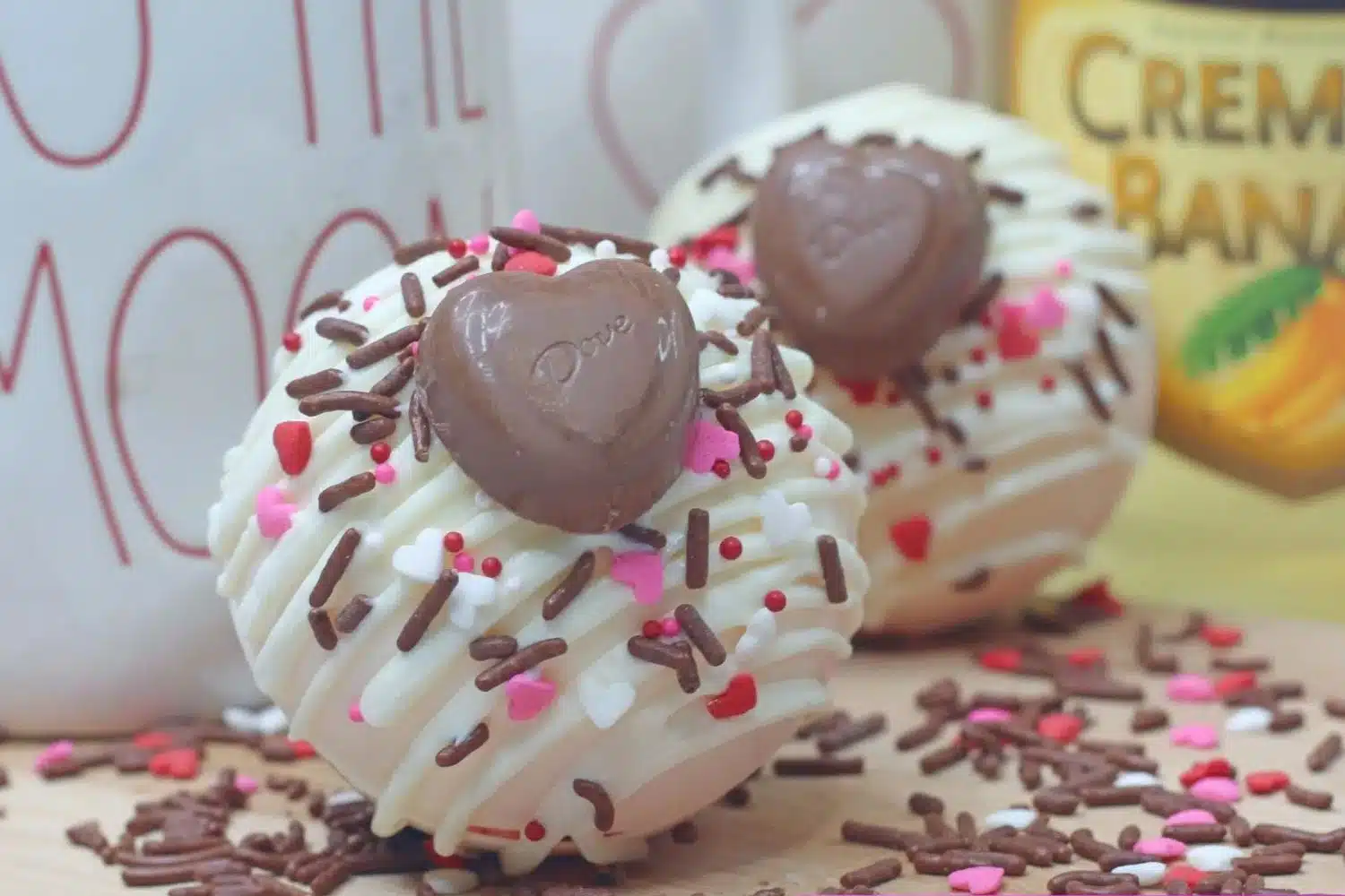 Spiked Valentine’s Day Hot Chocolate Bombs