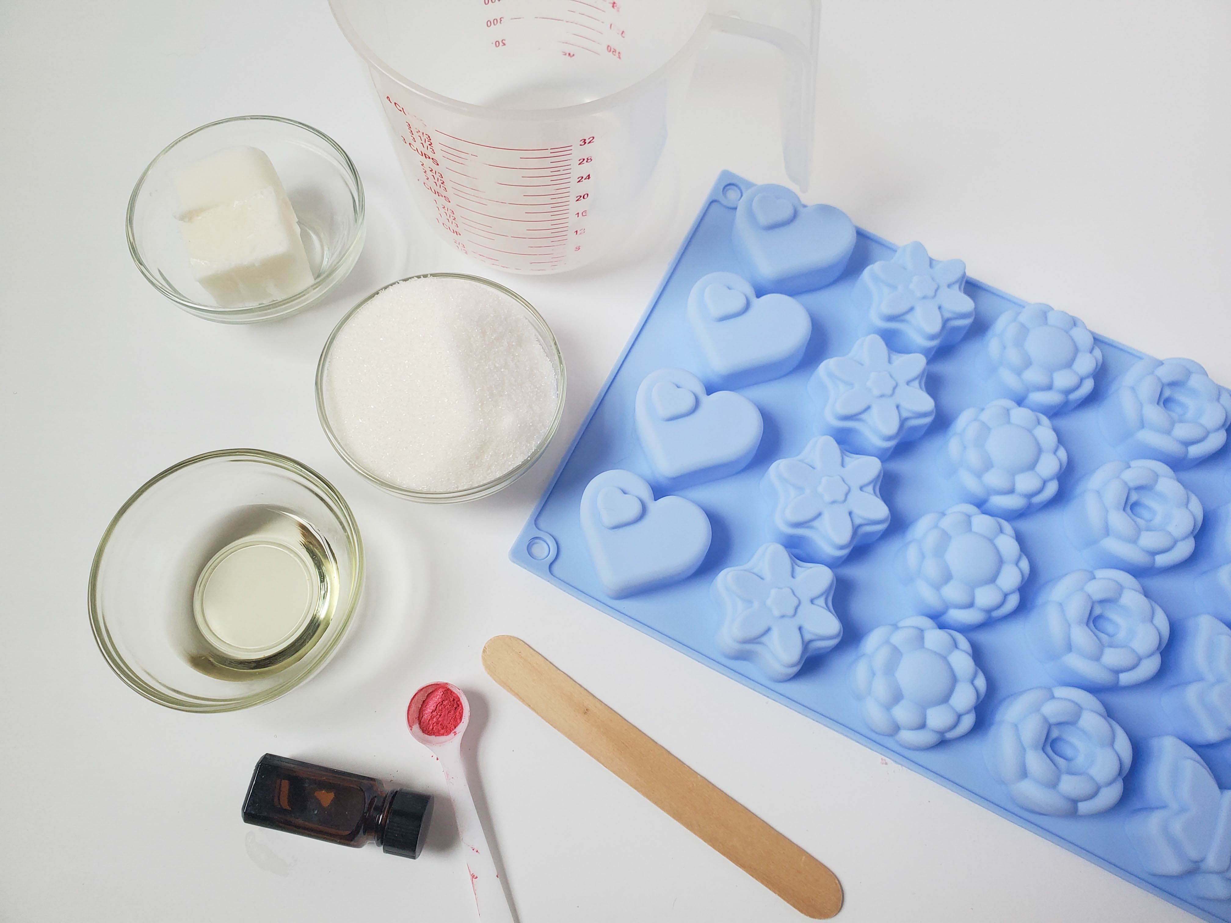 Valentine sugar scrub bar soap