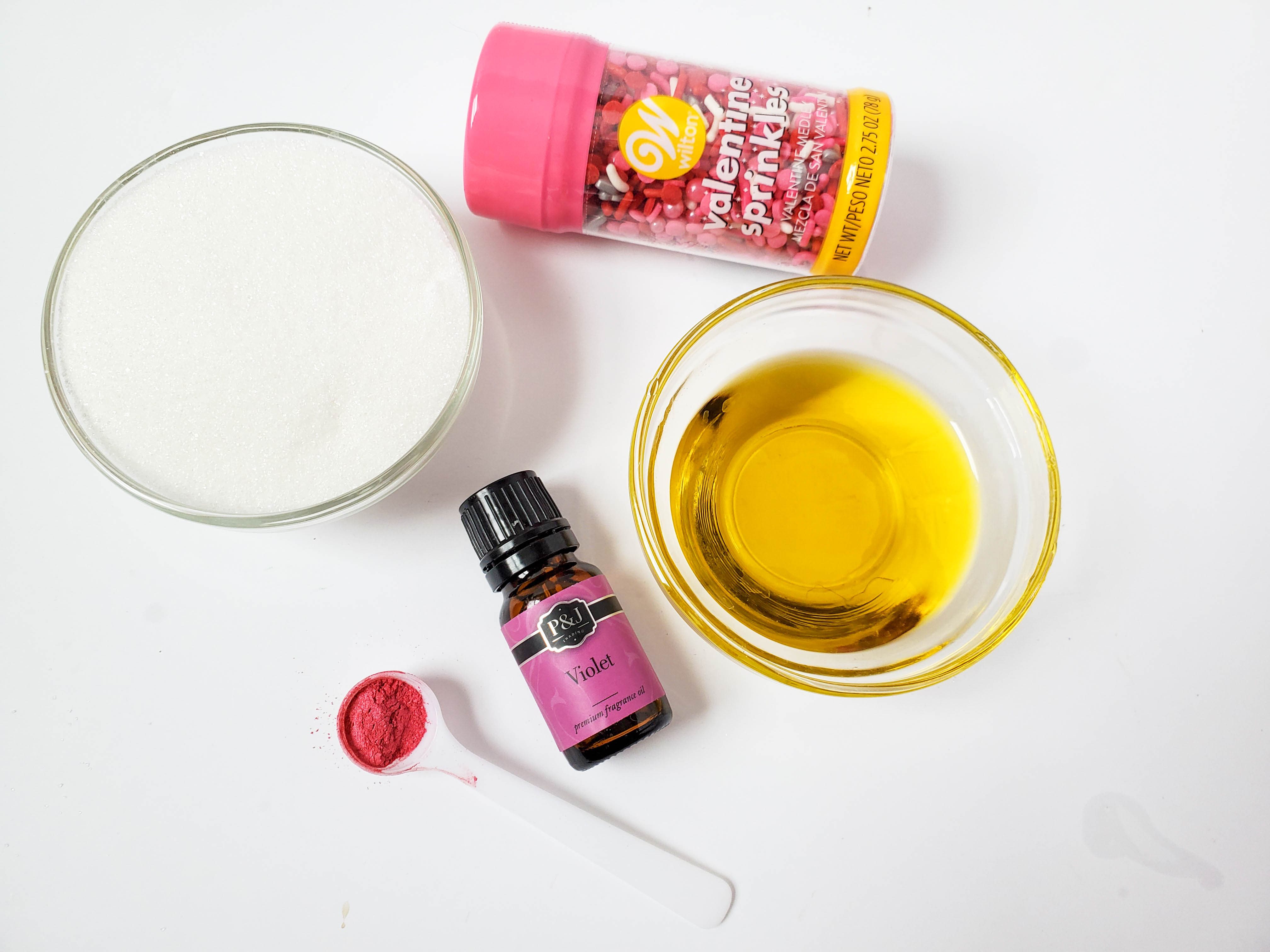 DIY Violet Sugar Scrub