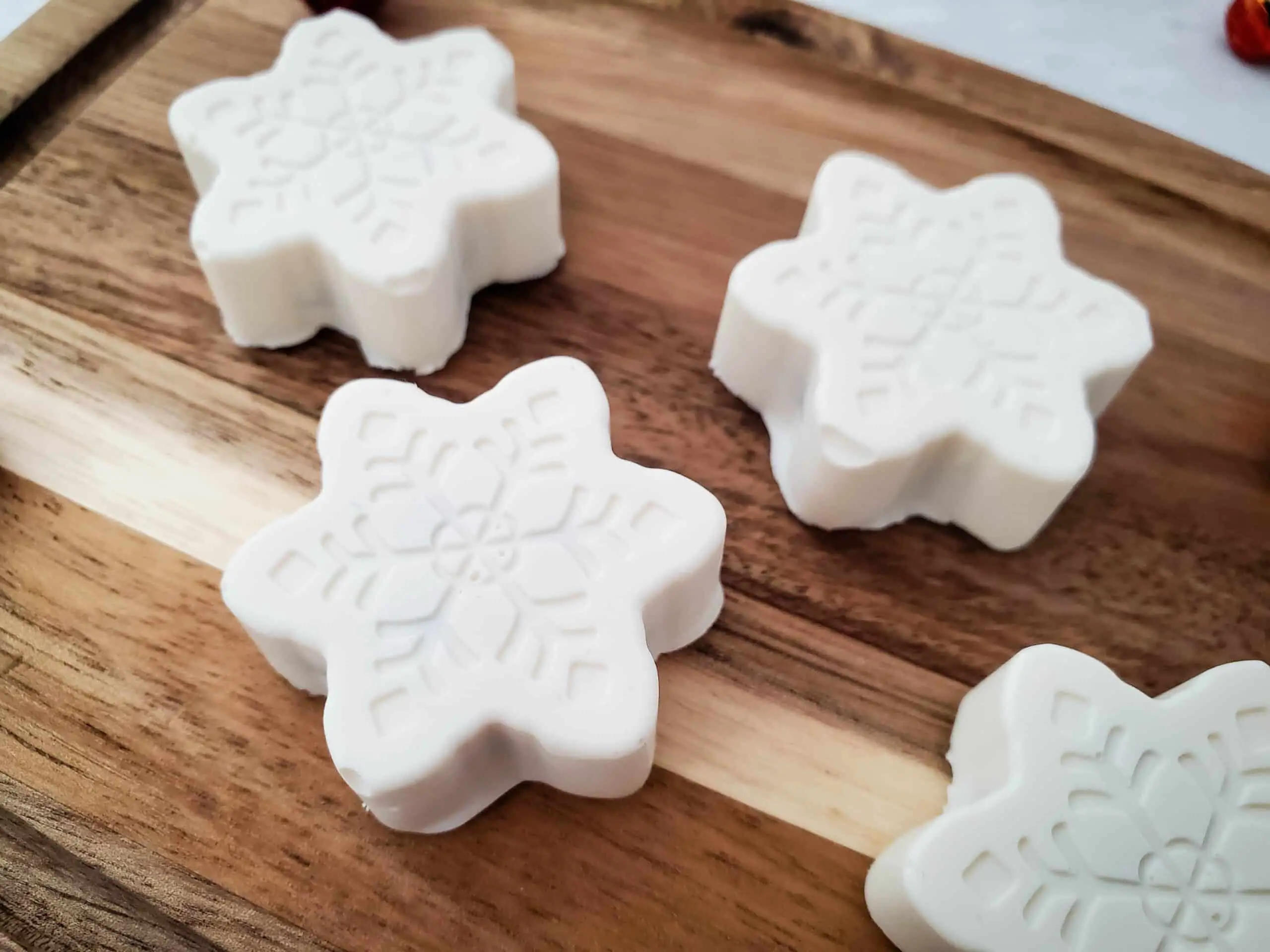 White Chocolate Caramel Filled Snowflake Candy
