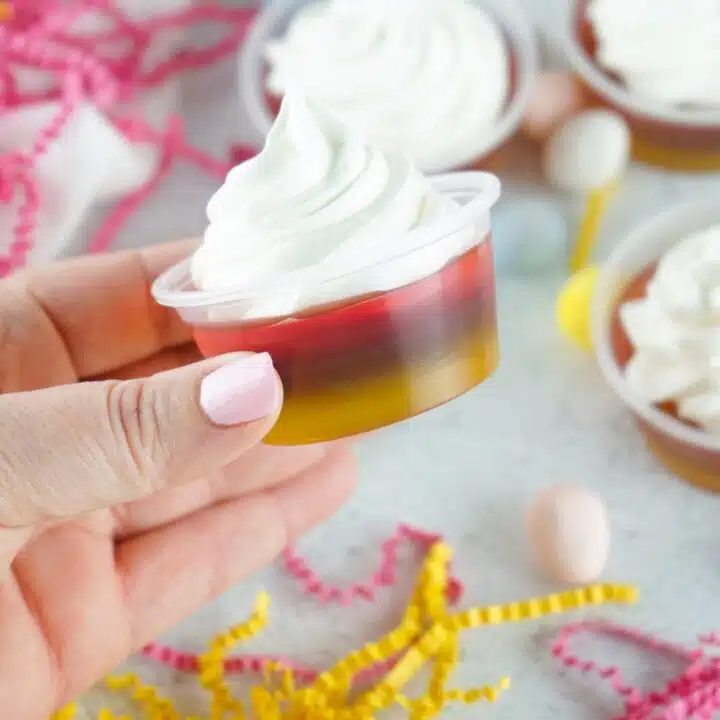 Layered Easter Jello Shots Made With Vodka Recipe ~ SIMPLE!