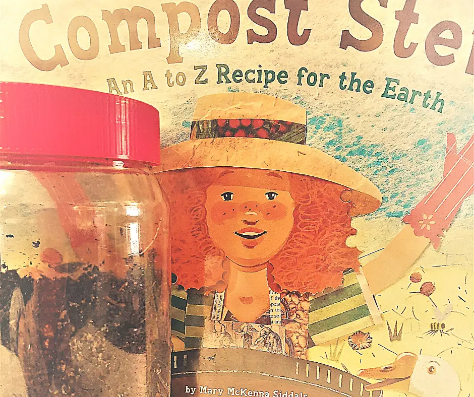 composting Earth Day STEM activity for kids