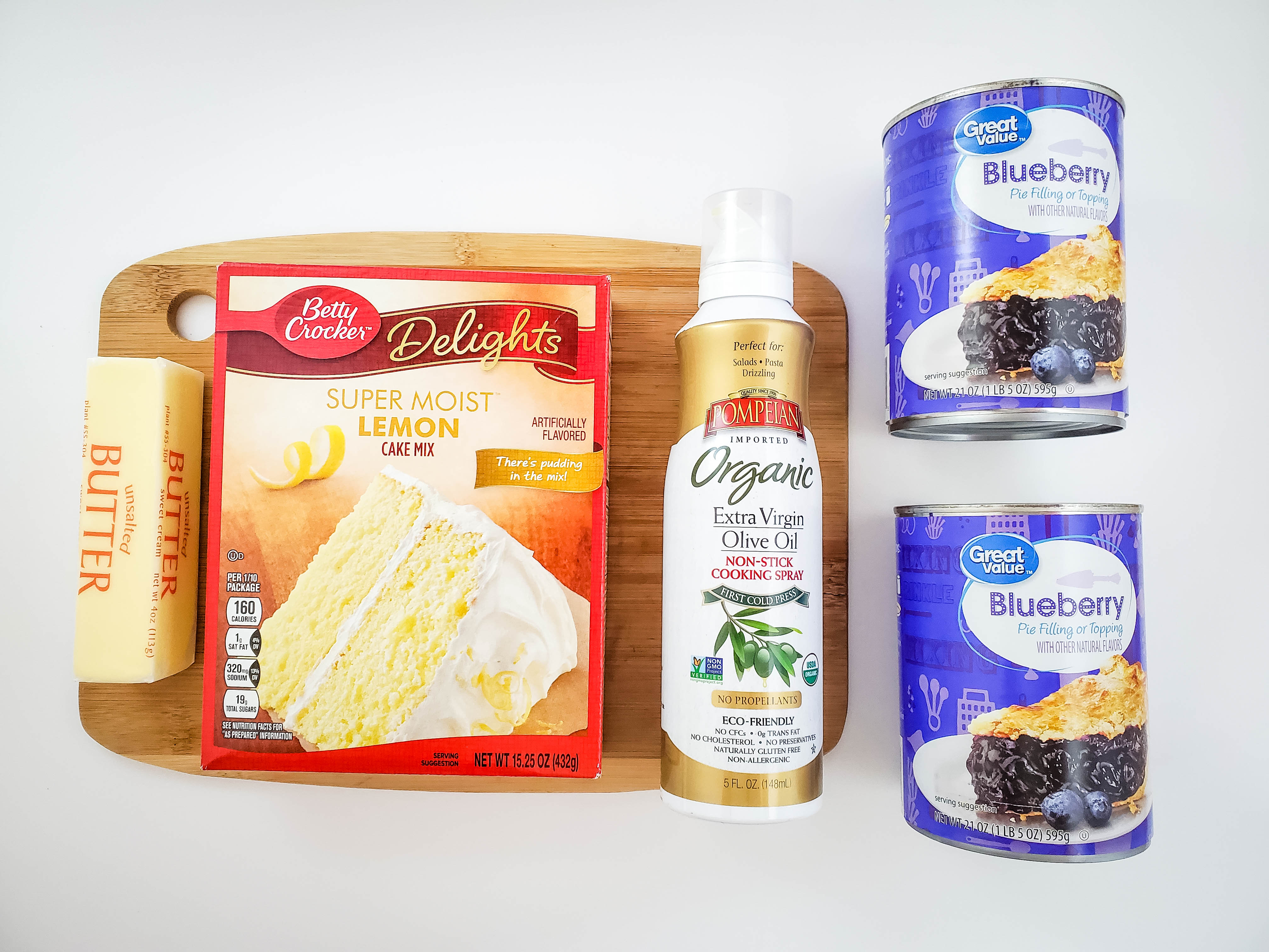 Crockpot Lemon Blueberry Dump Cake