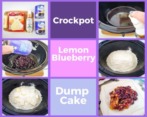 Lemon blueberry dump cake recipe